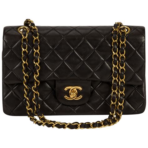 black and gold chanel purse|black and gold chanel bag.